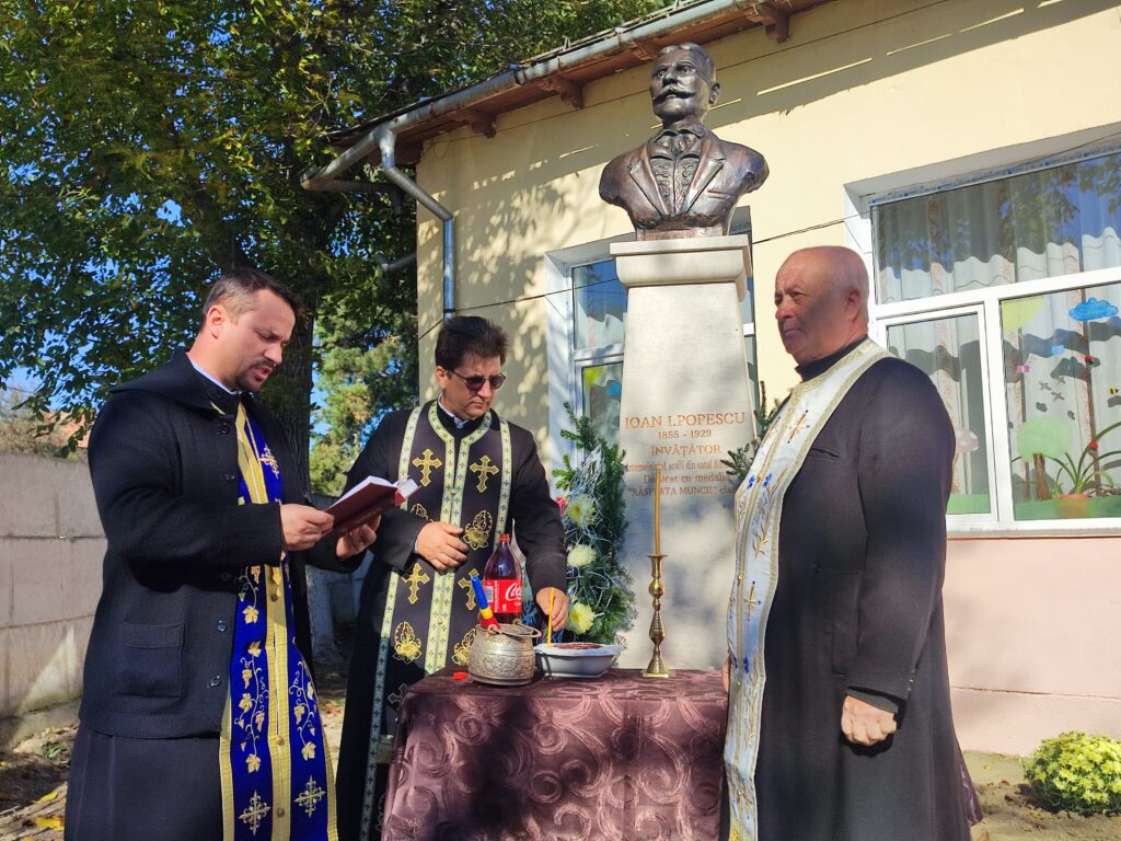Bustul lui Ion Popescu, dezvelit la Bărbătești