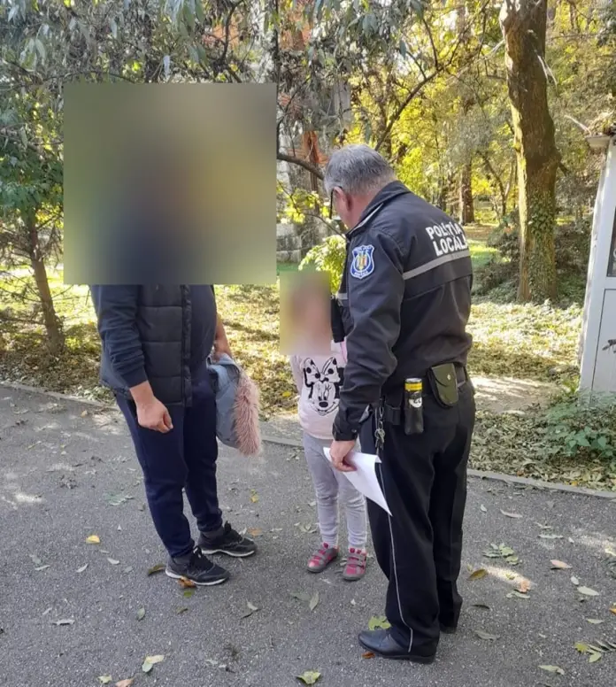 Copilă pierdută într-un parc din Târgu Jiu