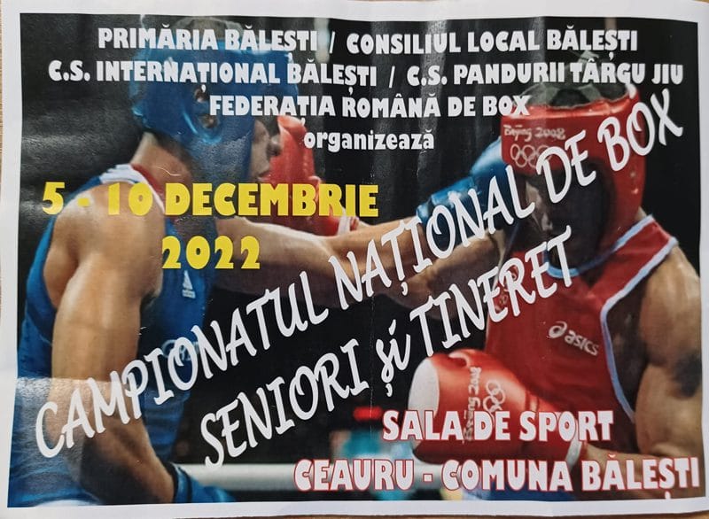 Competiție de box de anvergură găzduită la Bălești
