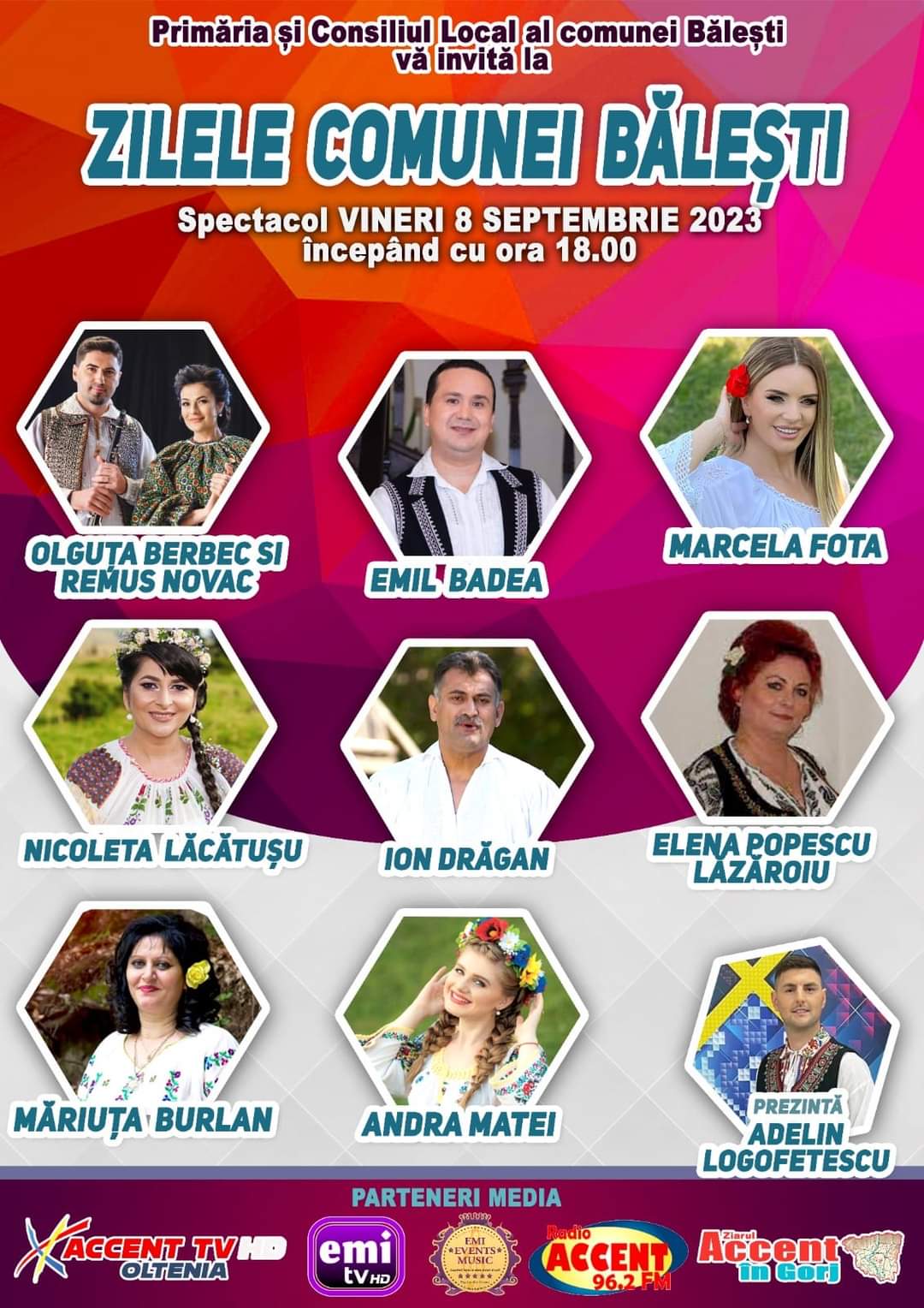 Concert de zile mari la Bălești
