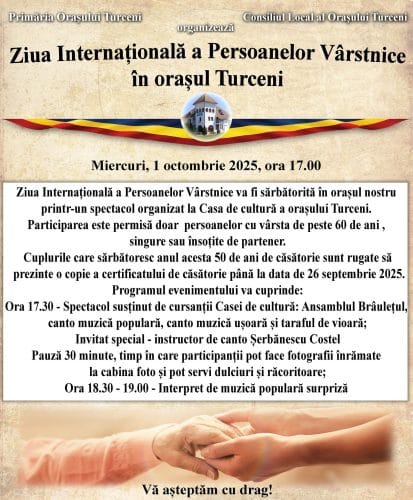 Vârstnicii din Turceni, sărbătoriți de autorități Vârstnicii din Turceni, sărbătoriți de autorități