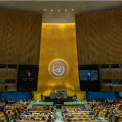 Nicușor Dan, la ONU: Europa este ținta unui război hibrid