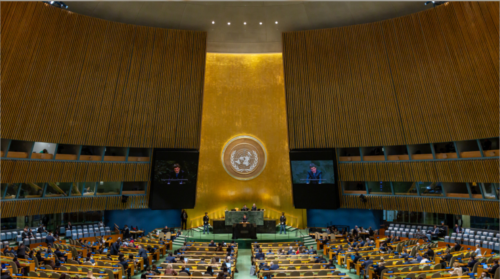 Nicușor Dan, la ONU Europa este ținta unui război hibrid