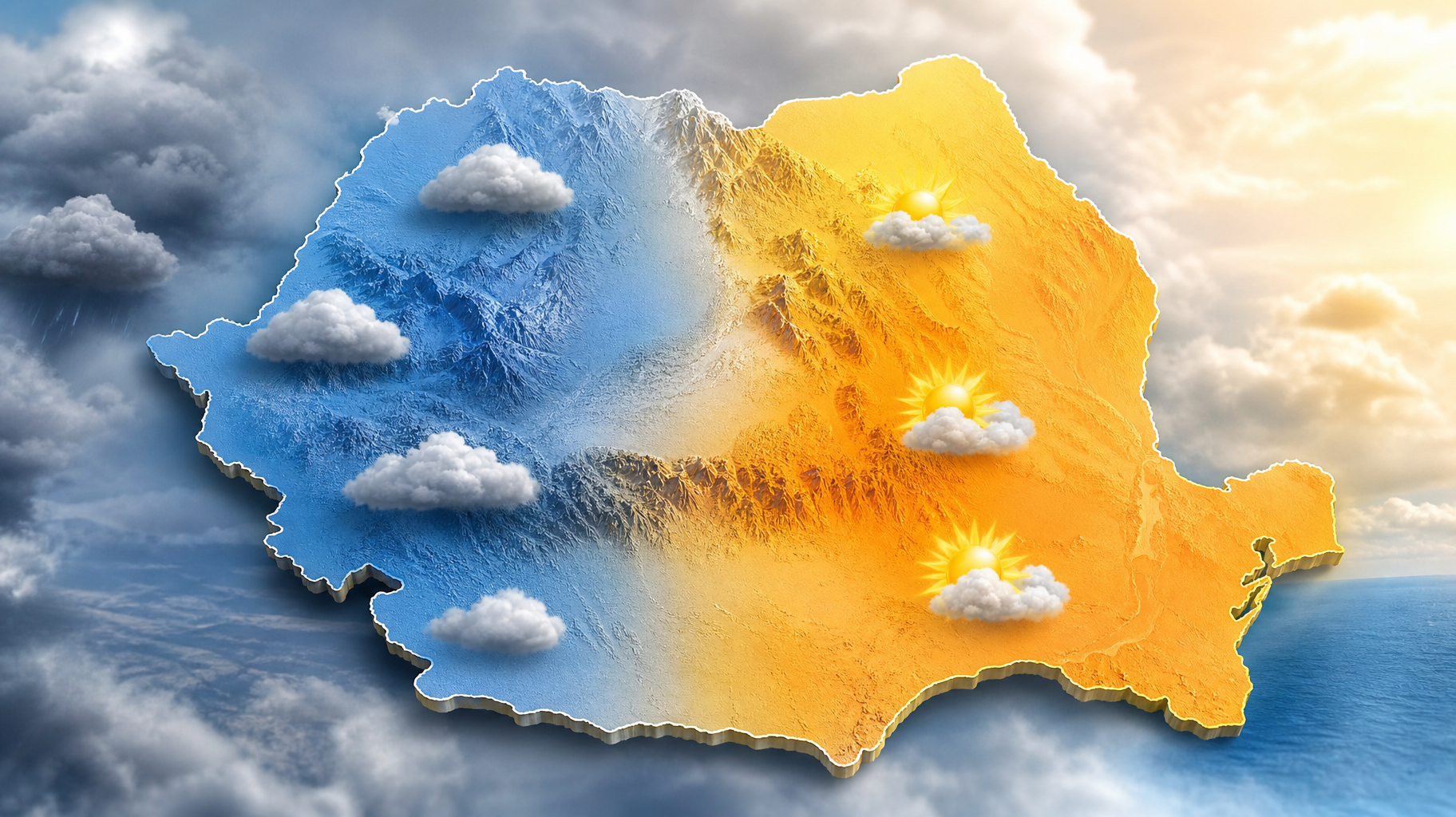 ANM: Răcire la final de septembrie, apoi temperaturi ușor peste normal până la 19 octombrie