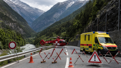 Autocar de turiști răsturnat între Susch și Zernez: poliția anunță mai multe decese