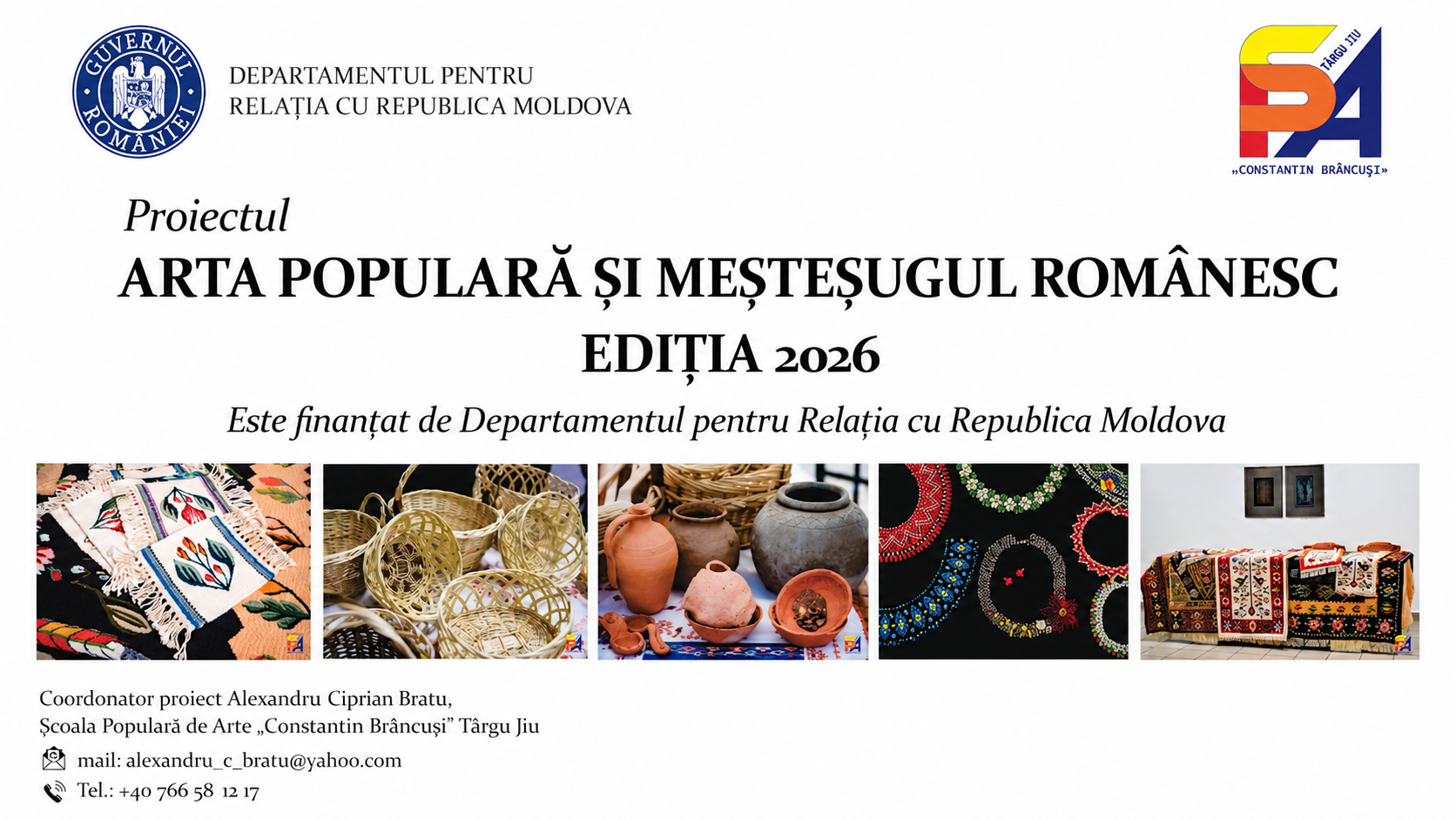 Școala Populară de Arte „Constantin Brâncuși” din Târgu Jiu, ambasador al tradițiilor românești peste Prut