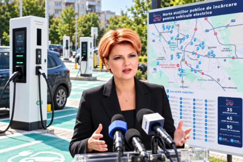 Lia Olguța Vasilescu: 45 de stații pentru mașini electrice, puse în funcțiune la Craiova